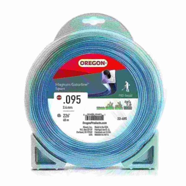 Magnum Gatorline Square Trimmer Line, .095" by 227', 1Lb Donut